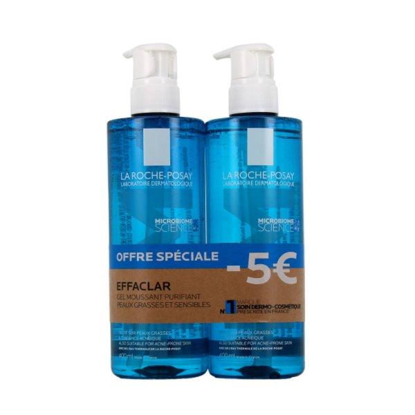 La Roche Posay Szappanmentes habzó tisztító zselék
készlet Effaclar (Purifying Foaming Gel) 2 x 400 ml