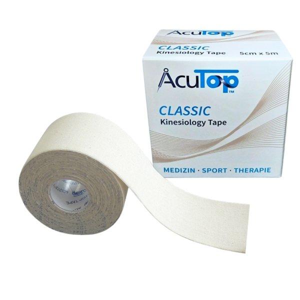 ACUTOP Classic Kineziológiai Tapasz 5 cm x 5 m Soft / Fehér