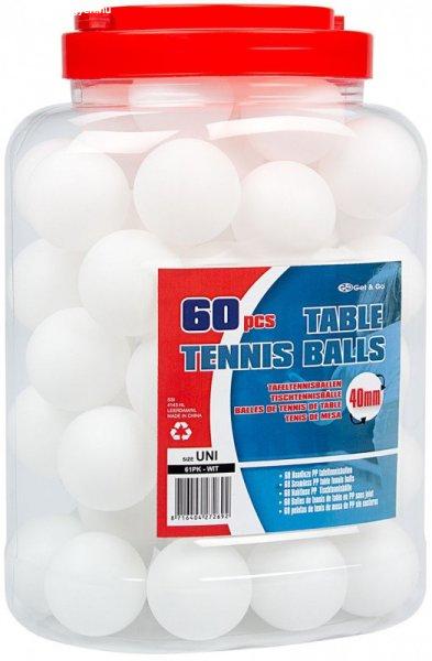 Get&Go fehér ping-pong labda, 60 db