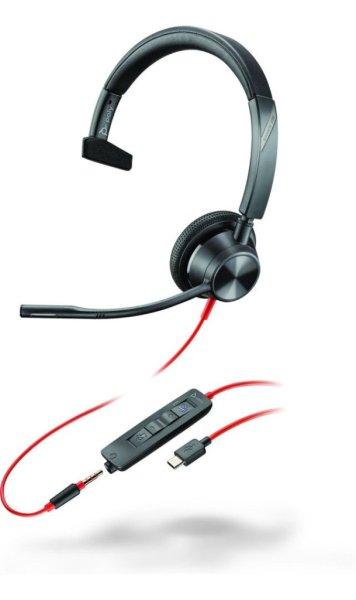 Poly Plantronics Blackwire 3315-M USB-C/A Headset Black