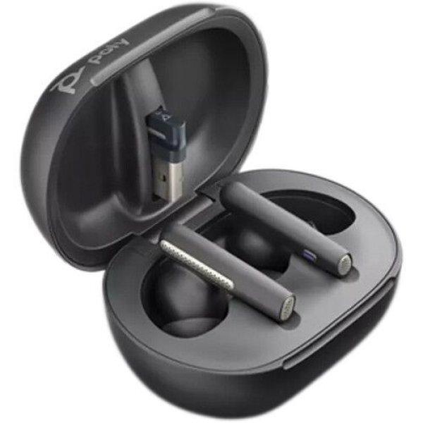 Poly Plantronics Voyager Free 60+ UC Touchscreen Charge Case USB-A Teams
Bluetooth Headset Carbon Black