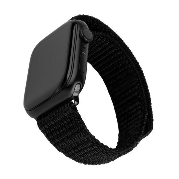 FIXED nylon sportos óraszíj Apple Watch 38/40/41mm-es okosórához, fekete,
FIXNST2-436-BK