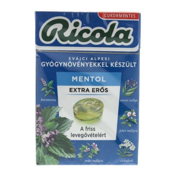 RICOLA CUKORKA EXTRA ERŐS MENTOL CM.