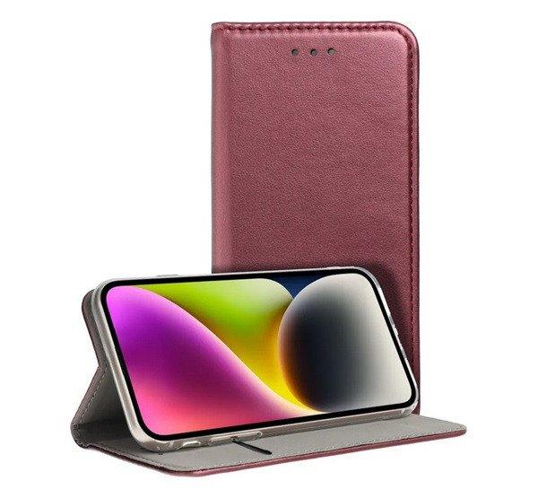 Tok álló, bőr hatású (FLIP, oldalra nyíló, asztali tartó) BURGUNDY
Motorola Edge 50 Fusion 5G