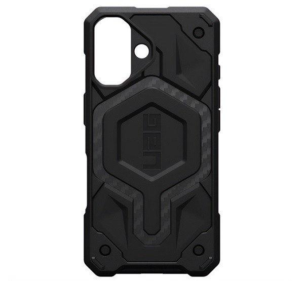 UAG MONARCH PRO szilikon telefonvédő (erős ütésállóság, karbon minta,
MagSafe) FEKETE Apple iPhone 16