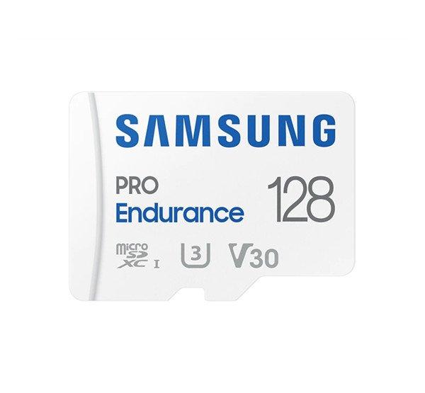 SAMSUNG Memóriakártya, PRO Endurance microSD kártya 128GB, CLASS 10, UHS-I
(SDR104), + SD Adapter, R100/W40