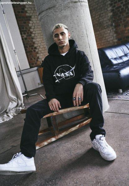 Mr. Tee NASA Black-and-White Insignia Hoody black