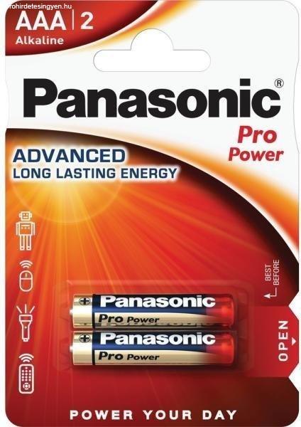 Panasonic Pro Power AAA mikro 1.5V szupertartós alkáli elemcsomag LR03PPG-2BP