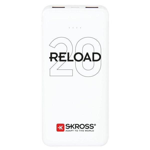 SKROSS Reload20 20Ah power bank USB/microUSB kábellel, két kimenettel