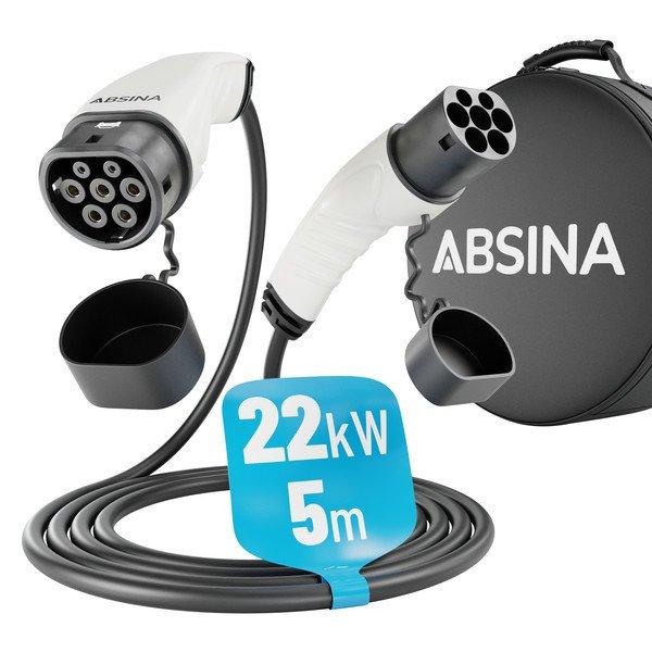 Absina 22kW, 32A, 3 fázisú, 5m elektromos autó töltőkábel