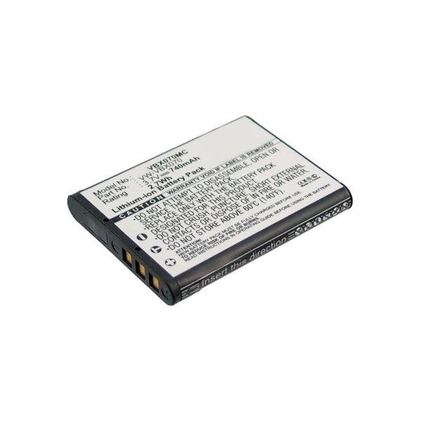 Panasonic VW-VBX070, VW-VBX070GK, VW-VBX070-W 3.7V 740mAh utángyártott akku
Li-ion