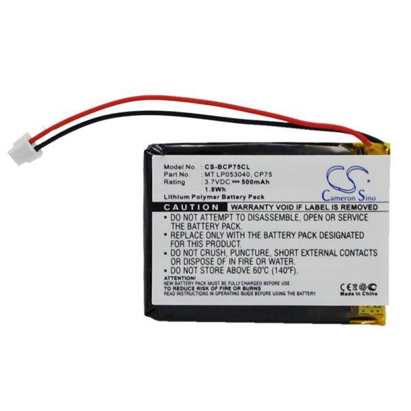 Binatone MT LP053040, CP75 3.7V 500mAh utángyártott akku Li-Polymer