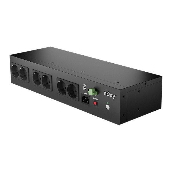 NJOY Szünetmentes 800VA - Theron 800 (8 Schuko, Off-line (VFD), USB
menedzsment, 2U rack)