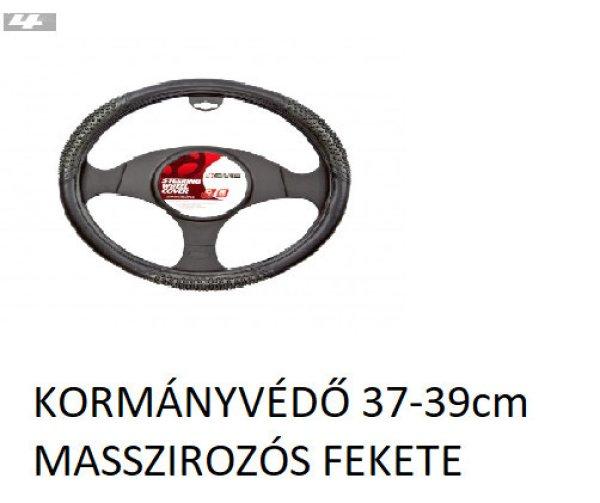 KORMÁNYVÉDŐ 37-39cm MASSZIROZÓS FEKETE