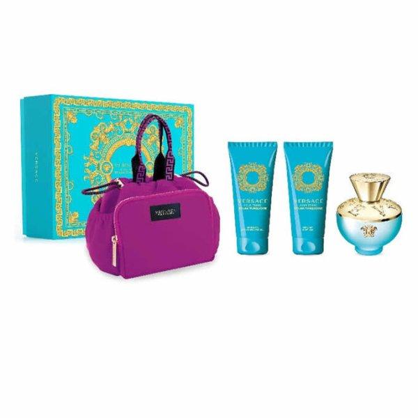 Versace Dylan Turquoise - EDT 100 ml + parfümös testzselé 100 ml
+ tusfürdő 100 ml + kozmetikai táska