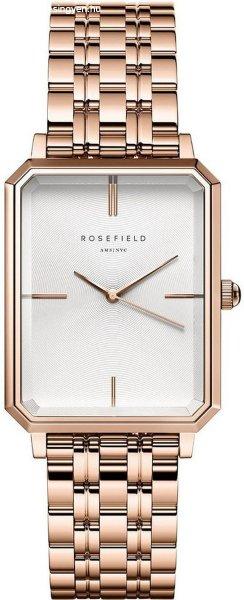 Rosefield The Octagon White Sunray Steel Rose Gold OCWSRG-O42