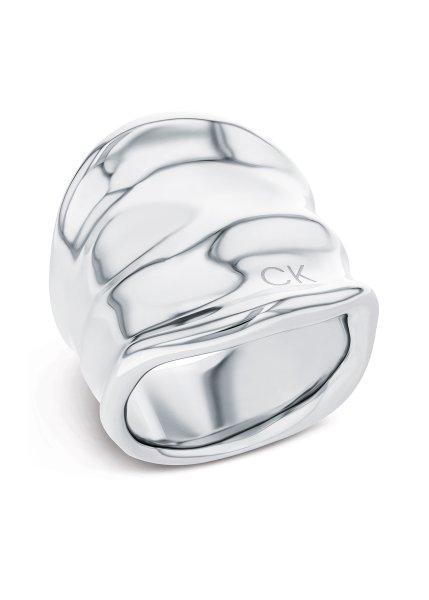 Calvin Klein Masszív acél gyűrű Elemental 35000645A0 58 mm