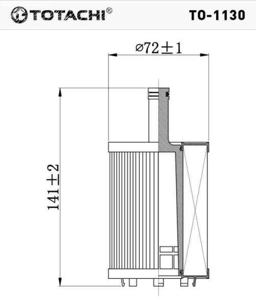 To-1158 totachi olajszűrő sh4044p hu612/2x