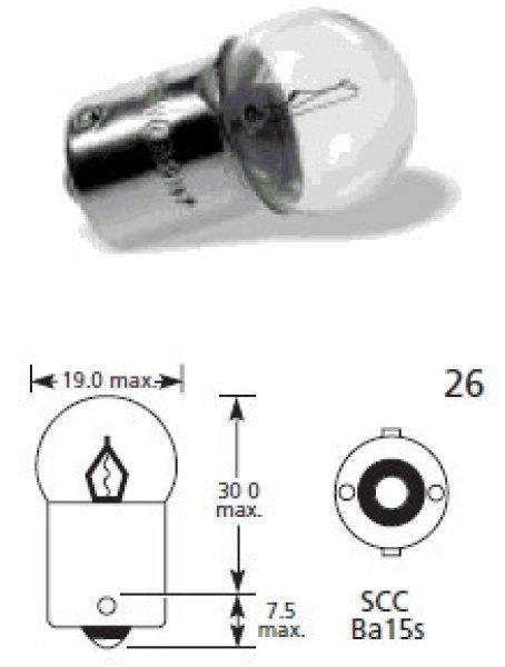 LLB207T LUCAS 12V 5W BA15S R5W IZZÓ LUCAS *