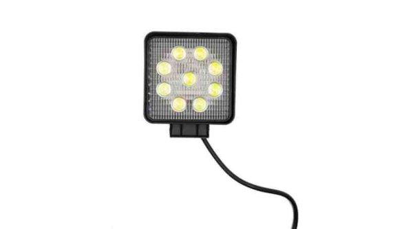 Munkalámpa szögletes 9led 27w 10-30v s0927