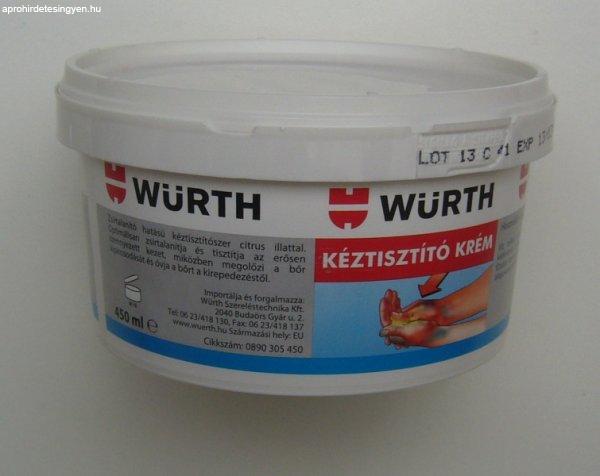 WÜRTH KÉZTISZTITÓ KRÉM 450ml VEGYIÁRU 