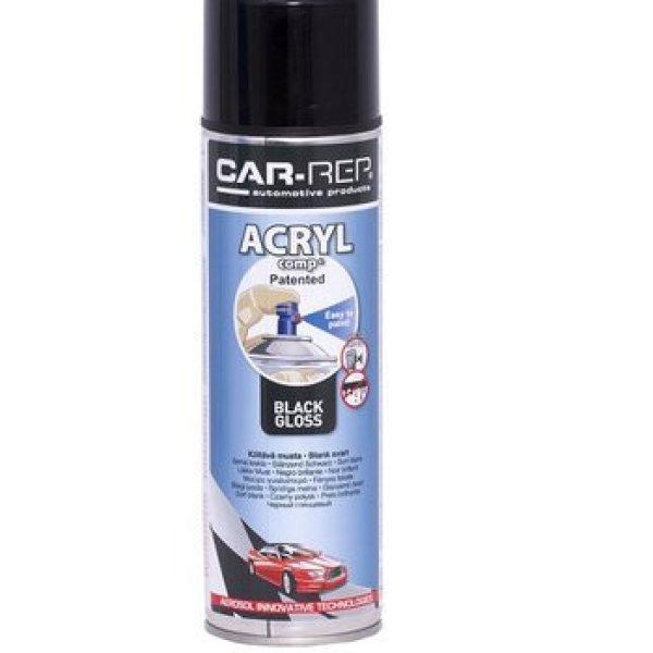 Car-rep acryl fényes fekete festék 500ml cr03202 vegyiáru 