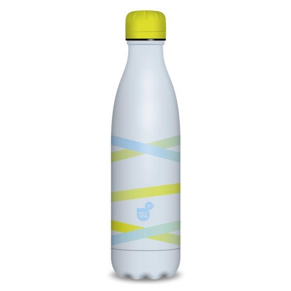 Ars Una duplafalú fémkulacs-500 ml - Ribbon-yellow