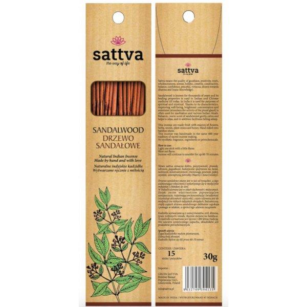 Füstölő, szantál 30g - Sattva Ayurveda