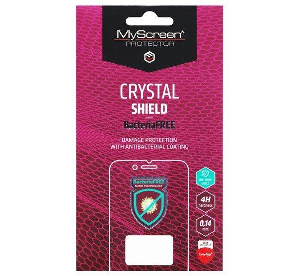 MYSCREEN CRYSTAL BacteriaFREE képernyővédő fólia (antibakteriális, 4H, NEM
íves) ÁTLÁTSZÓ Samsung Galaxy A20e (SM-A202F)