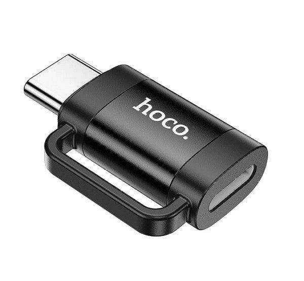 HOCO UA31E adapter (lightning aljzat - Type-C, adatátvitel és töltés, OTG)
FEKETE