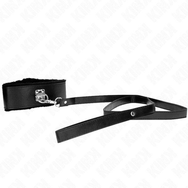 KINK - NYAKLÁNC PÓRÁZZAL 116 CM EZÜST SZEGECSEKKEL 4-ES MODELL FEKETE
ÁLLÍTHATÓ 40-48 CM X 6 CM