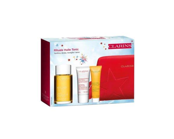 Clarins Bőrápoló ajándékszett Rituale Huile Tonic