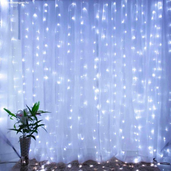 300 LED vízesés fényfüggöny 3 m