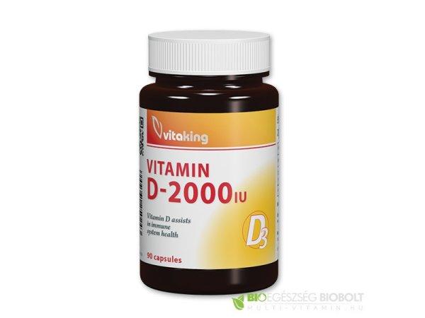 Vitaking vitamin d-2000 iu lágyzselatin kapszula 90 db