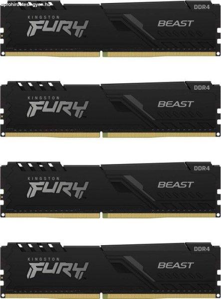 Kingston 64GB DDR4 3200MHz Kit(4x16GB) Fury Beast Black