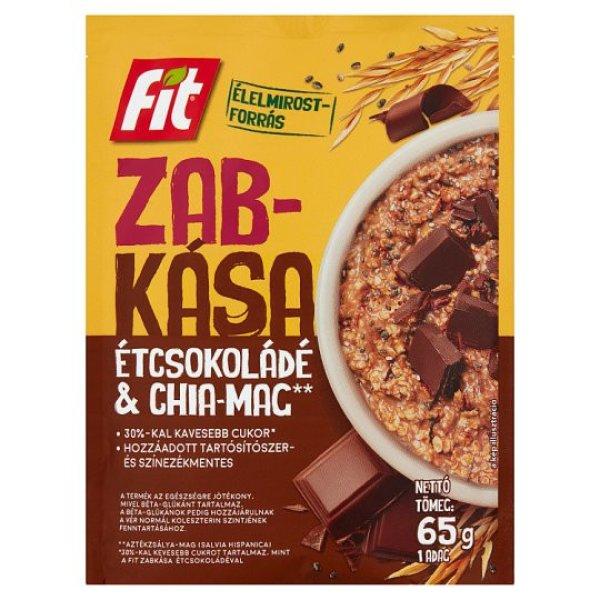 Fit reggeli zabkása CHIA maggal és étcsokoládéval ízesítve 65g/ 20/