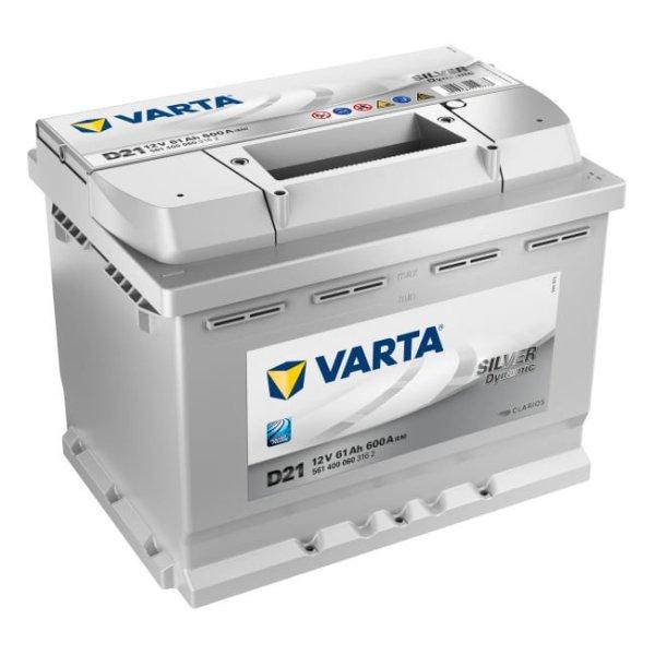 Autó akkumulátor Varta Silver Dynamic 61Ah, 12V, 600A, D21|Varta