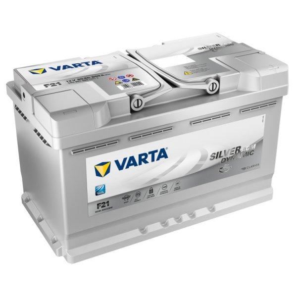 Autó akkumulátor Varta Silver Dynamic AGM 80Ah, 12V, 800A, F21|Varta