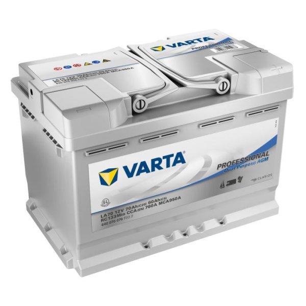 Autobaterie Varta Professional Dual Purpose AGM 70Ah, 12V, 760A, LA70|Varta