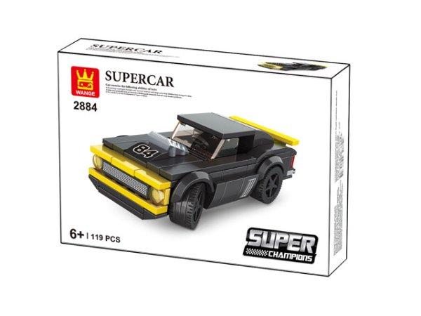 Wange 2884 Super Champions - Supercar fekete/sárga sportkocsi