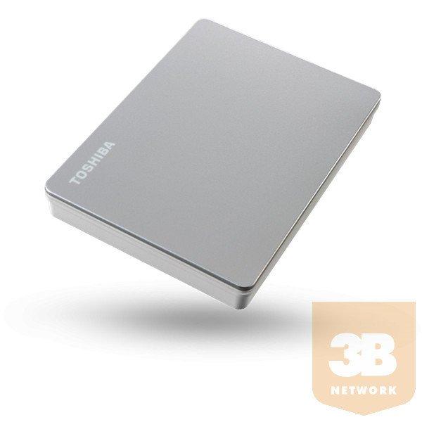 Toshiba Külső HDD 2.5" - 4TB Canvio Flex Ezüst (USB3.2 Gen 1. (USB-A,
USB Type-C; ~5Gbps; exFAT+; Mac kompatibilis)