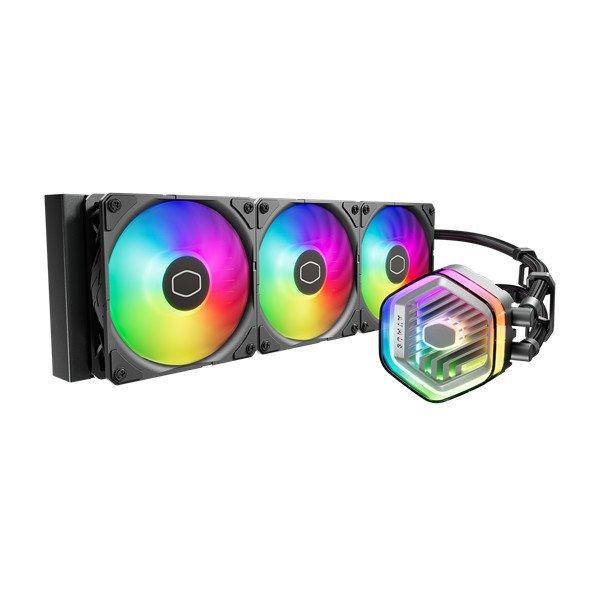 COOLER MASTER CPU hűtő MASTERLIQUID 360 ATMOS (vízhűtés), 3 Ventilátoros,
ARGB Gen2, fekete