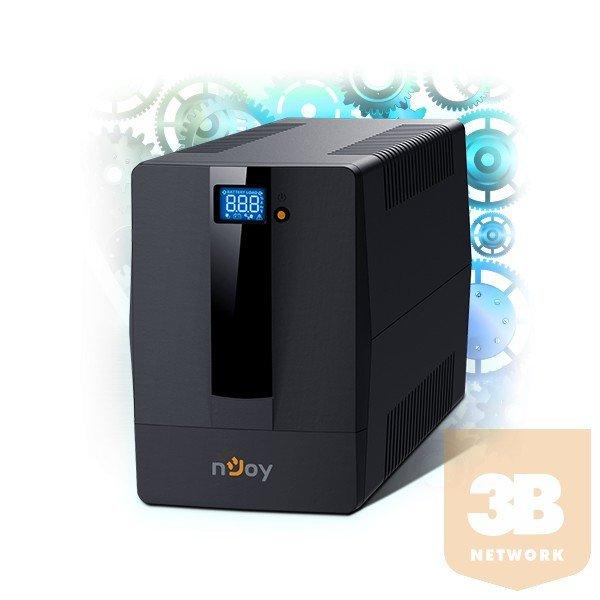 NJOY UPS + AVR Horus Plus 1500, 1500VA, 900W, Line-Interactice, Szünetmentes
tápegység, LCD Touch display