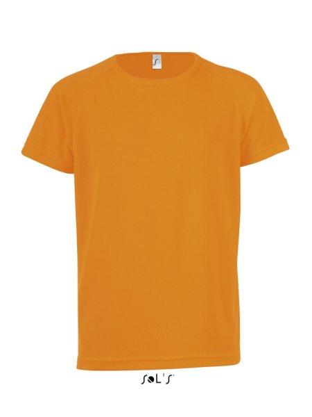 Gyerek SPORTY raglán ujjú kereknyakú sportpóló, SOL'S SO01166, Neon
Orange-8A