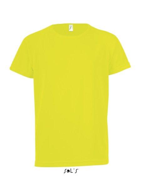 Gyerek SPORTY raglán ujjú kereknyakú sportpóló, SOL'S SO01166, Neon
Yellow-6A