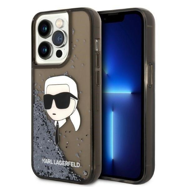 Karl Lagerfeld KLHCP14XLNKHCK iPhone 14 Pro Max 6,7" fekete keménytok
csillogó Karl Head