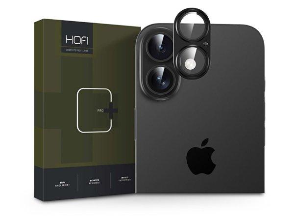 HOFI FullCam Pro+ kameralencse védőüveg + alu kameravédő - Apple iPhone
16/16 Plus - fekete