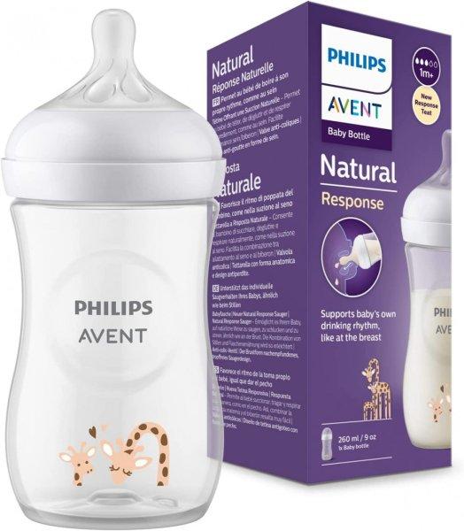 Philips AVENT Natural Response with Airfre 260 ml cumisüveg 1hó+ zsiráf 