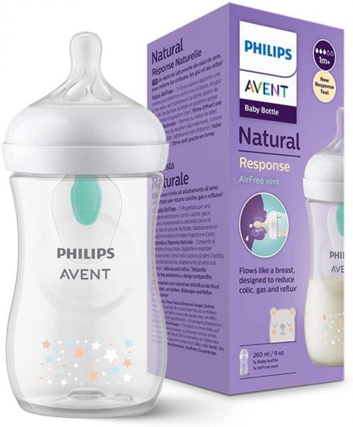 Philips AVENT Natural Response with Airfre 260 ml cumisüveg 1hó+ csillagok