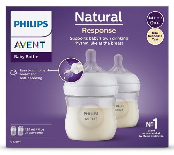 Philips AVENT SCY900/02 Natural Response cumisüveg 125 ml, 0hó+ 2 db